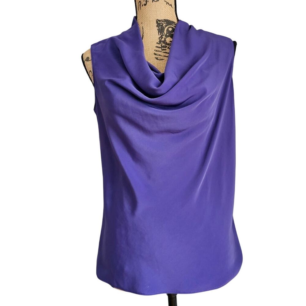 David Lawrence Sleeveless Cowl Neck Blouse Top, Womens Sz 8 NWT NEW